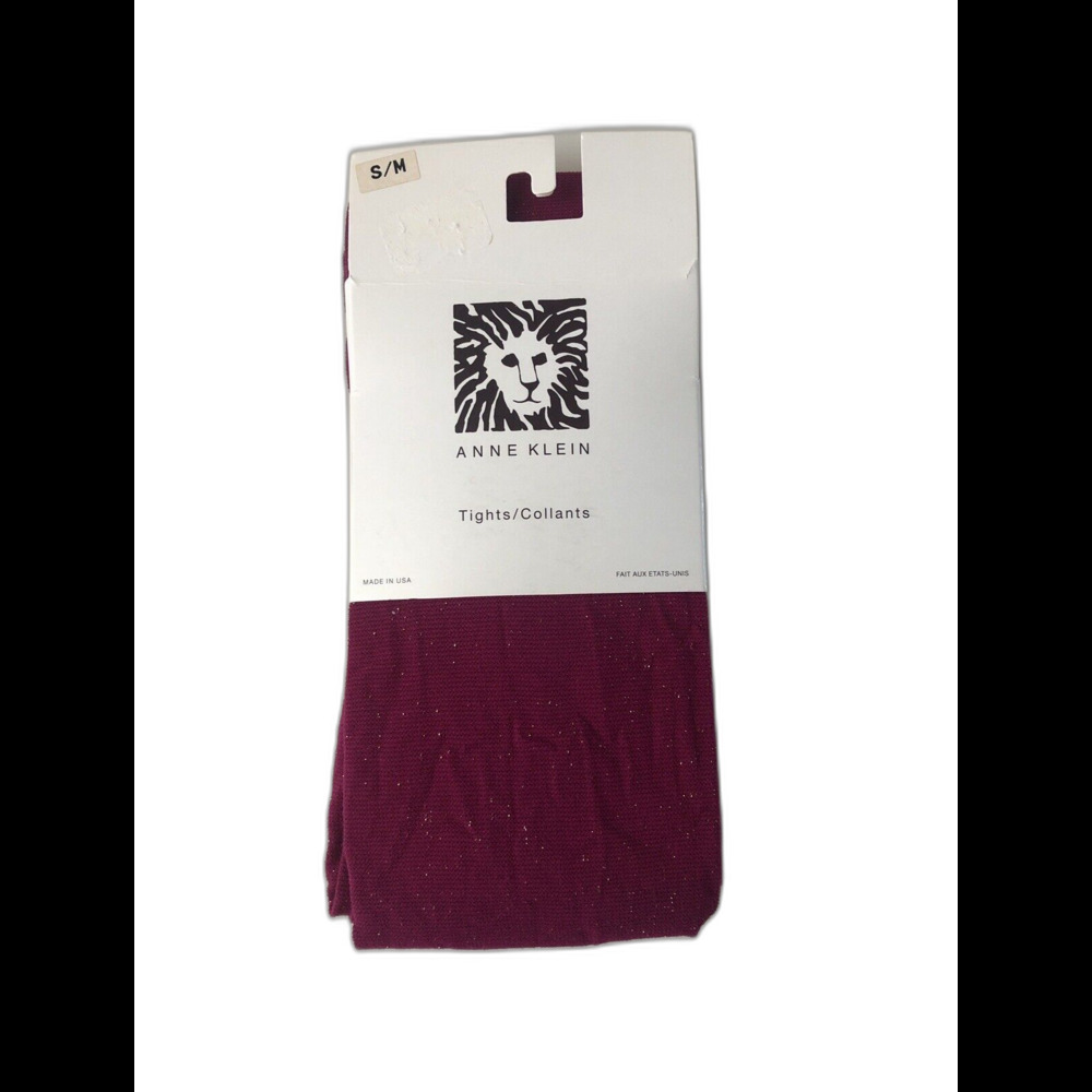 NWT ANNE KLEIN Ruby Gold Tights Size Small/Medium